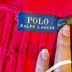 Polo by Ralph Lauren Women's Vibrant Red Knit Sweater